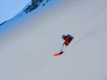 Freeride on the Mont Blanc