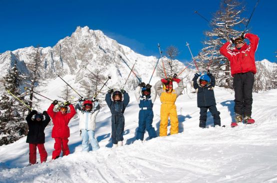 Tutti a sciare con i bambini